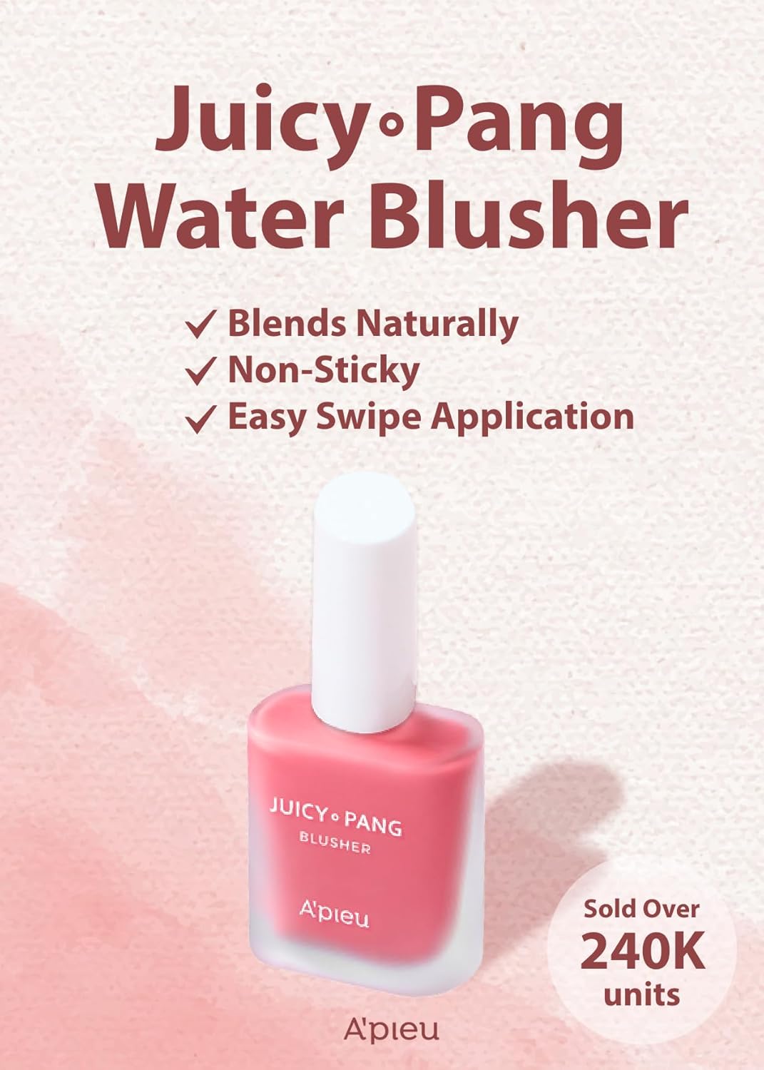 Apieu Juicy Pang Water Blusher PK01 Strawberry [9g]